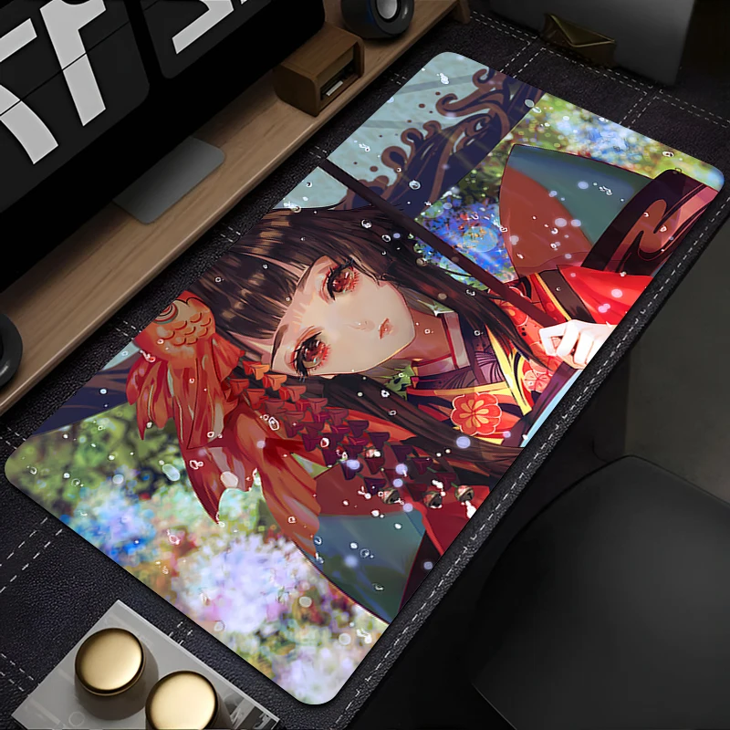 Alas Mouse Game besar, tikar alas meja Keyboard komputer Anti slip karet pemutar permainan PC karpet Onmyoji Mousepad XXL XXXL