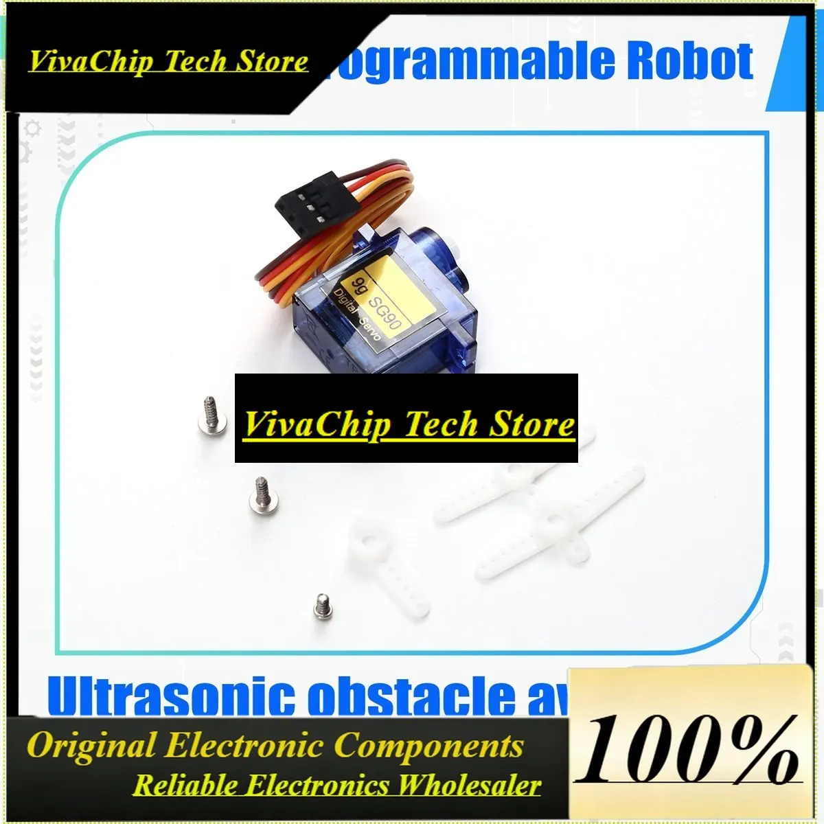 VivaSRobot Ultrasonic Obstacle Avoidance Humanized Playmate Builder For Robot Entry DIY Kit Programmable Robot