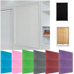 Self-Adhesive Pleated Blinds Blinds Curtains Living Room Half Blackout Window Curtains Creative Bathroom Balcony Shades Curtains
