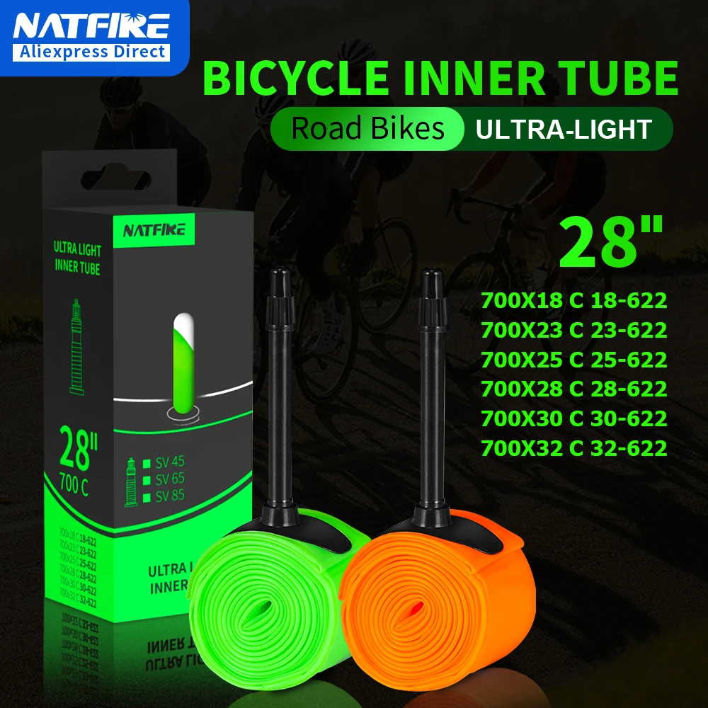 Ultralekka dętka rowerowa 700 X 18 23 25 28 30 32 Szosowa rower MTB Materiał TPU Opona 65 mm Długość Francuski zawór Super lekki