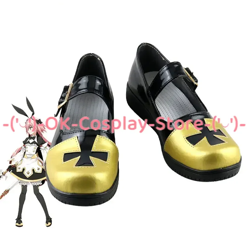 

FGO Astolfo Cosplay Shoes PU Leather Sandals Halloween Carnival Boots Cosplay Prop Custom Made