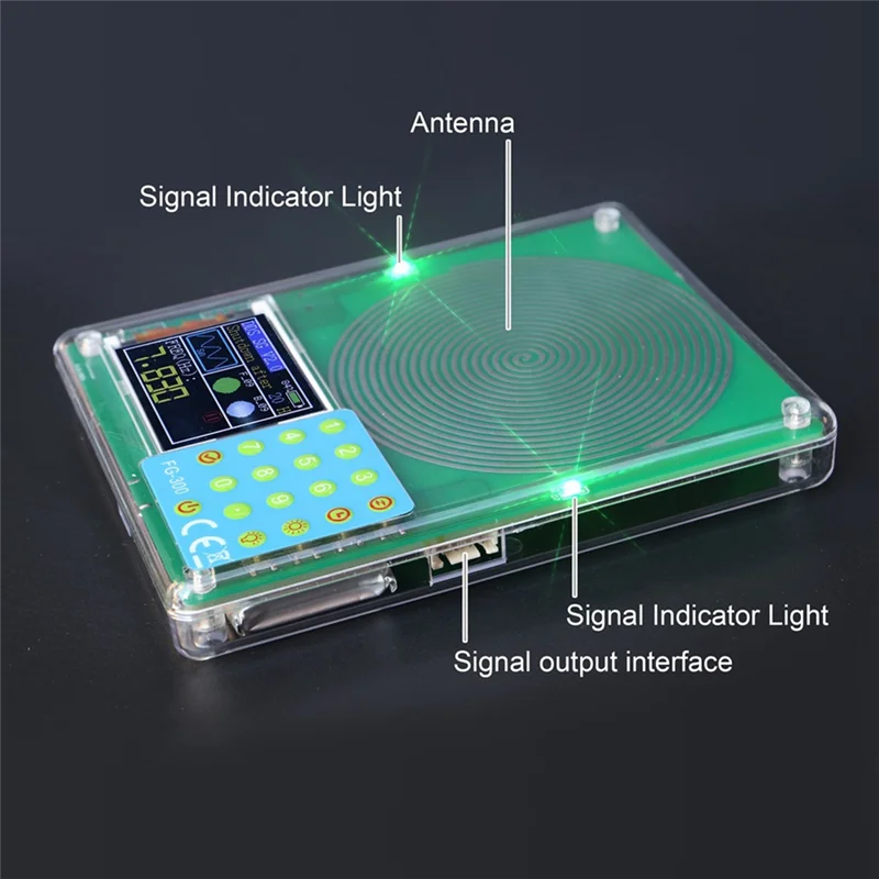 N91R-DDS Function Signal Generator 0.001Hz-200Khz Signal Generator 1.8-Inch TFT Display Sine+Square+Triangle+Sawtooth Waveform