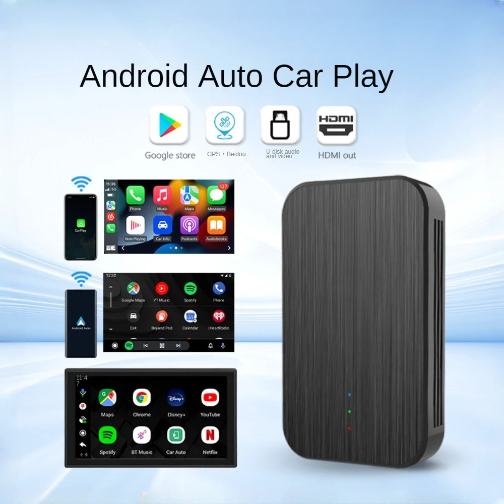 

4+64G Wireless Android Auto Carplay AI TV Smart Box Support Spotify Netflix Car Intelligent System Car Play Free Shipping