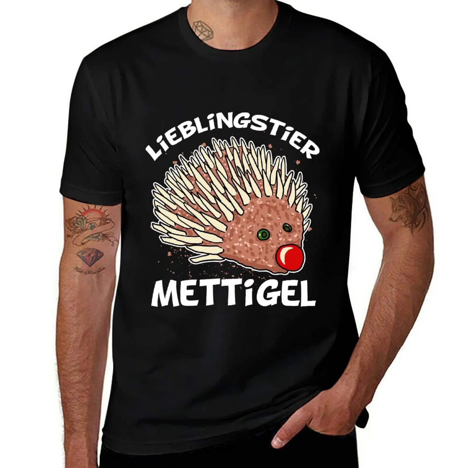 Favorite Animal Mettigel Minced Meat Minced Hedgehog T-Shirt Summer Festival T-Shirt