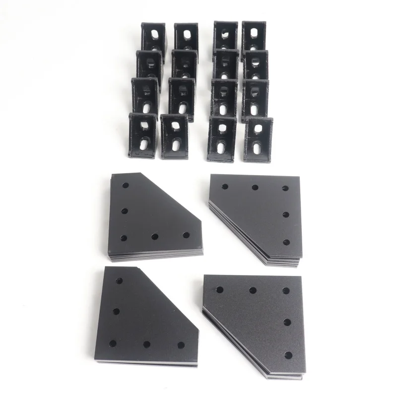 

Blurolls V-Core 3.1 L-type aluminum alloy 3030 five-hole connecting plate Corner code Fixing parts 3D printing accessories