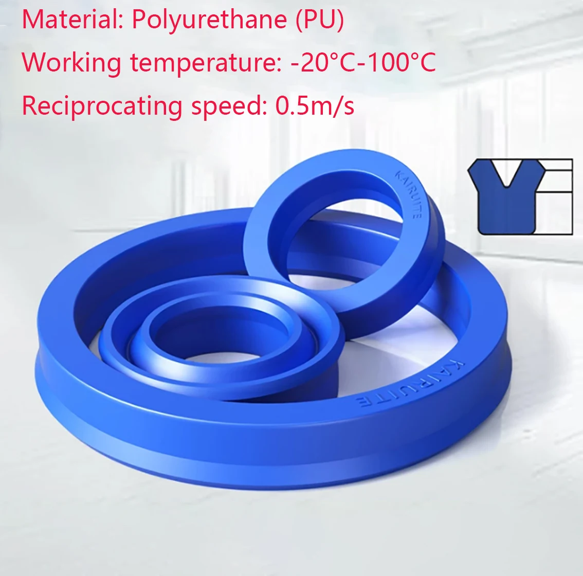 Hydraulic Cylinder Oil Seals Height 9/10/11/12mm UN/UHS/UNS Type Polyurethane(PU) Universal Seals For Shaft Bores ID 22 - 250mm