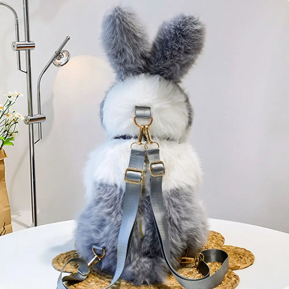 New Rabbit Backpack Cute Wearable Rabbit Soft Multicolor Bunny Backpack Girls
