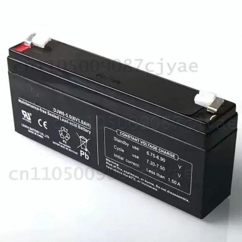 Long Lasting for Leoch DJW6-5.0 6V 5AH Moisture Proof Storage Battery for Electronic Scale