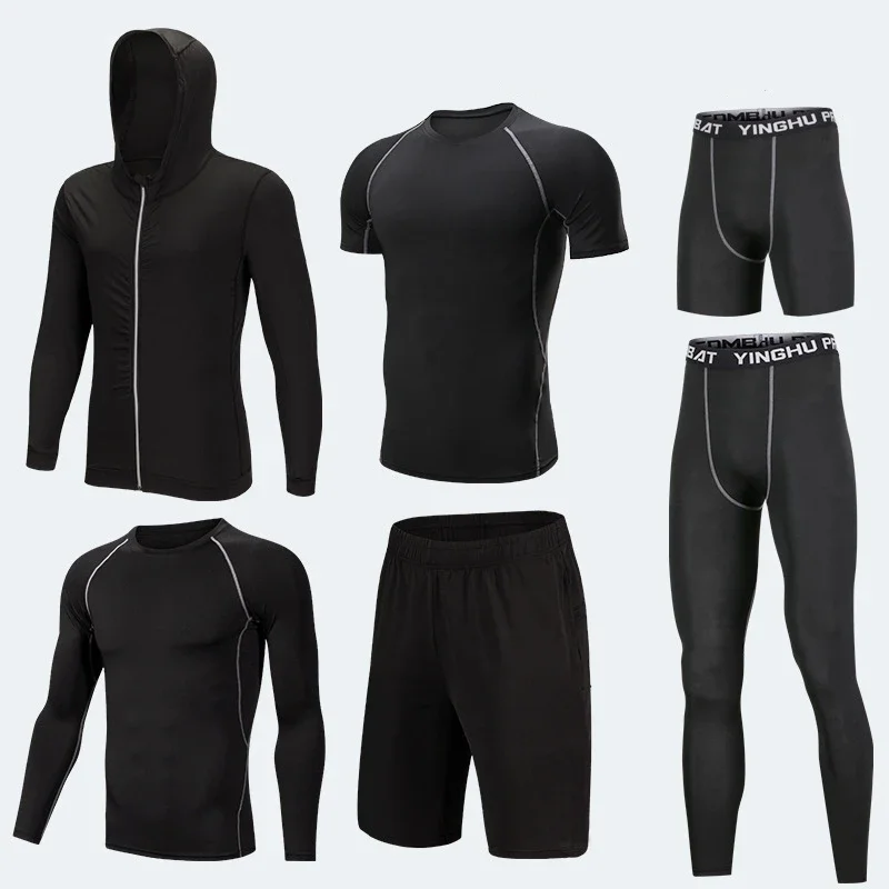 Nuova tuta sportiva da uomo set da corsa compressione basket tuta da calcio palestra Fitness tuta da allenamento abbigliamento da Jogging