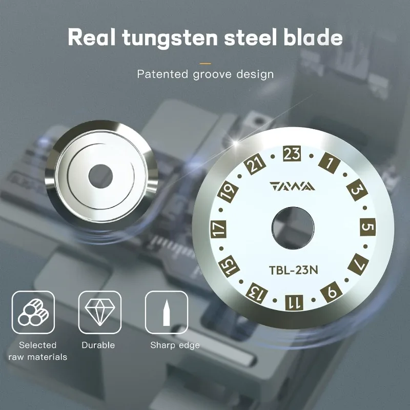 Summitek FC-20 الساطور الألياف البصرية بدقة عالية 48000 شفرة زاوية الانقسام النموذجية ≥0.5 درجة أداة قطع الألياف الضوئية #6