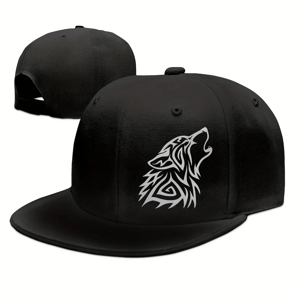 

Регулируемая бейсболка с дизайном Tribal Wolf Howl. Легкая шляпа Snapback из полиэстера, можно стирать в машине, повседневный стиль для меня.