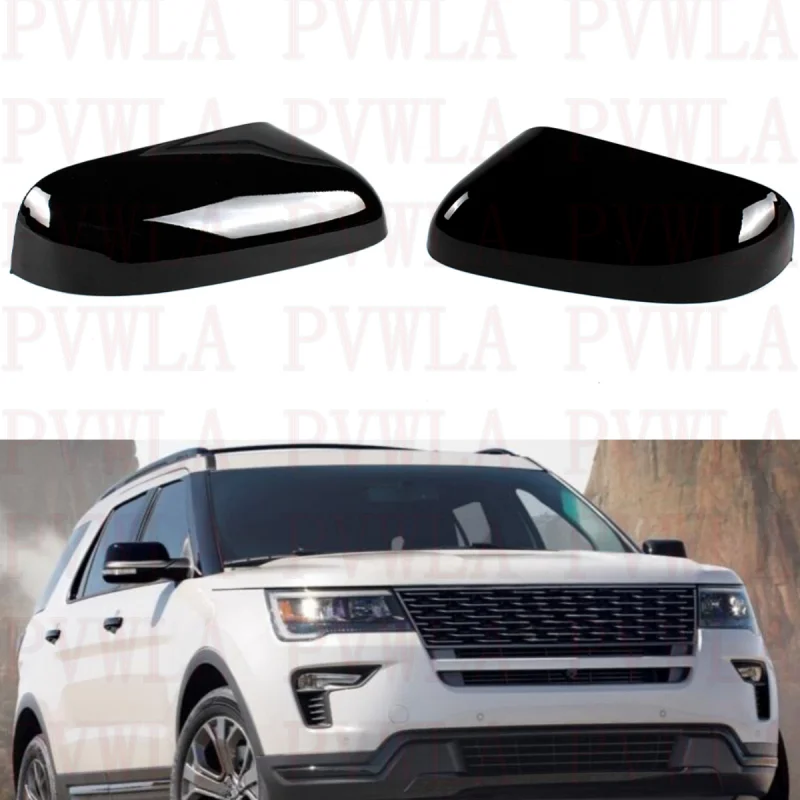 Black Mirror Housing Cover Cap  No Letters GB5Z-17D743-AA  GB5Z-17D742-AA For Ford Explorer 2016 2017 2018 2019