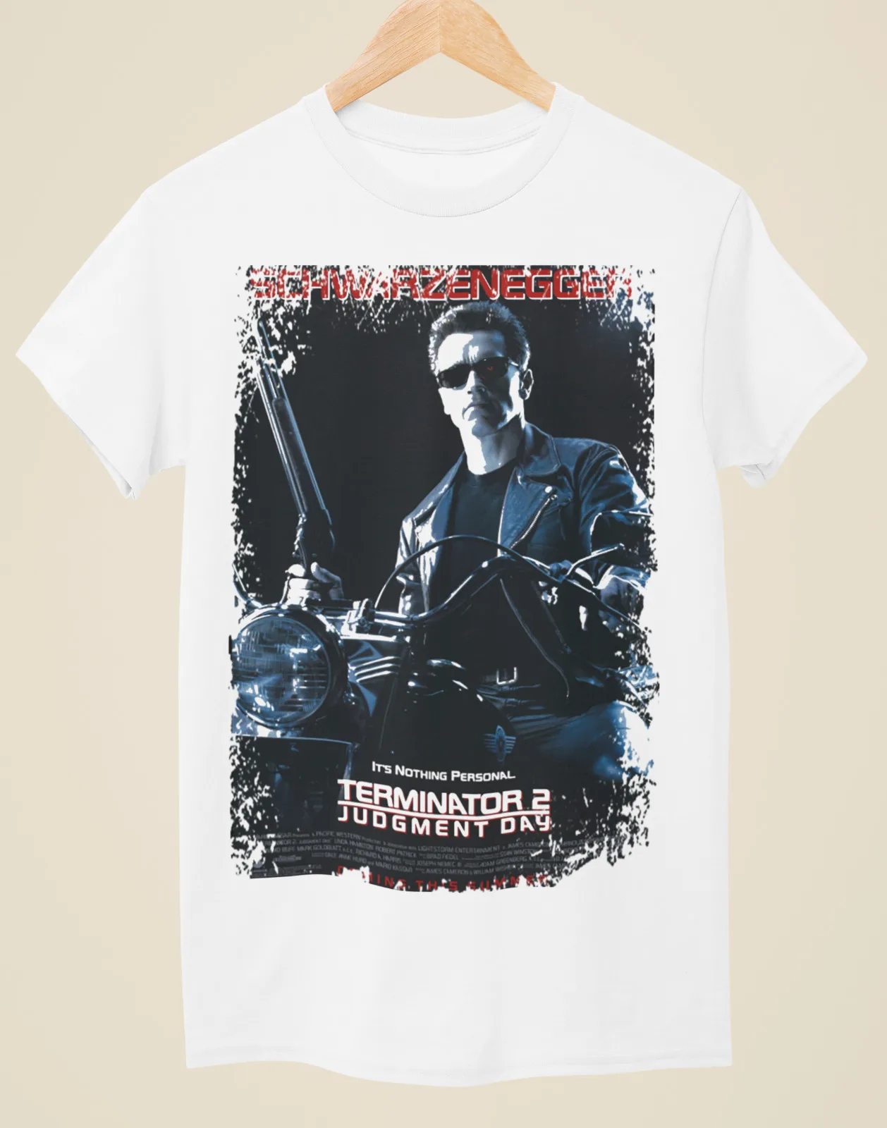 

Terminator 2: Judgement Day - Movie Poster Inspired Unisex White T-Shirt