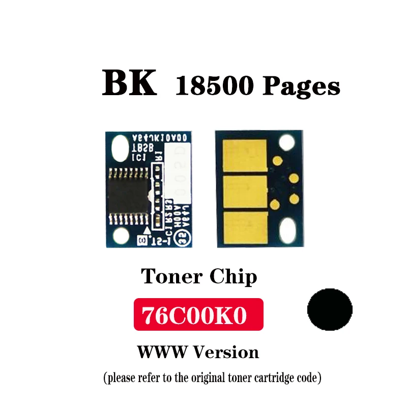 76C00K0/76C00C0/76C00M0/76C00Y0 WW Version Toner Chip for Lexmark CS921/CS923/CX920/CX921/CX922/CX923/CX924