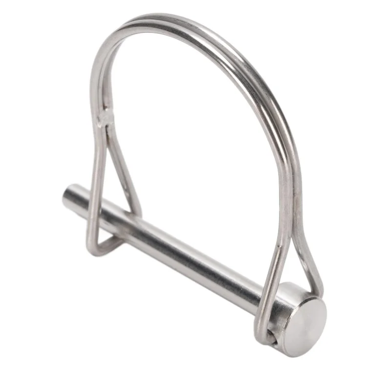 Safety Coupler Pin 316 Stainless Steel D Type Shaft Locking Pin For Table Saw Truck Boat Trailer