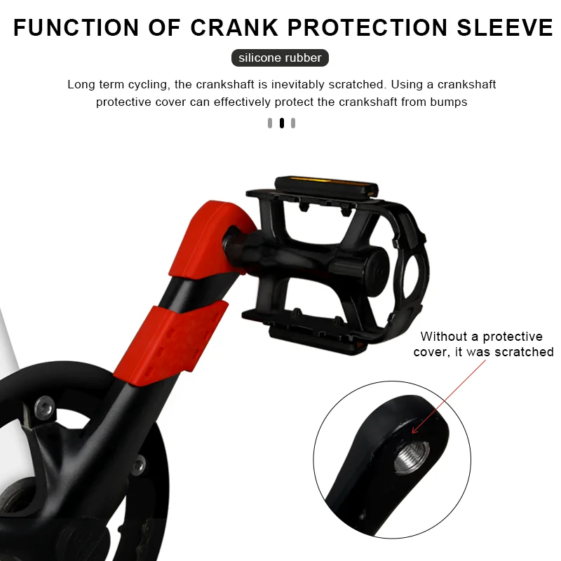 Fahrrad Kurbel Arm Schutz Abdeckung Silikon Straße Fahrrad Kurbel Stiefel Staub Proof Abdeckung Boot MTB Kurbel Arm Abdeckung Radfahren Zubehör