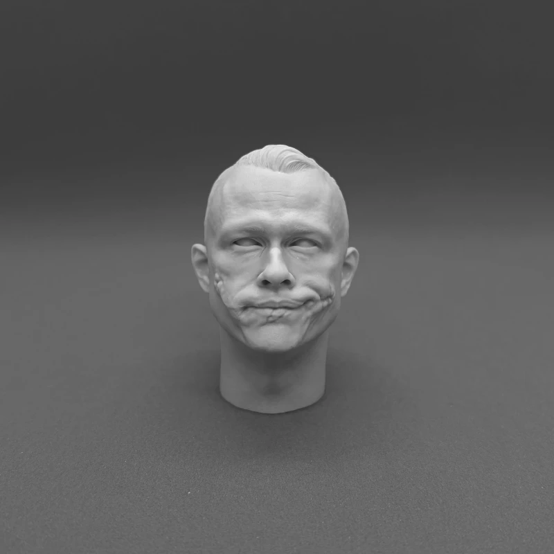 1/6 Scale Resin Diecast Head Sculpture Model Australian Actor Heath Joker Head Carving Fit 12'' Action Figure Unpainted