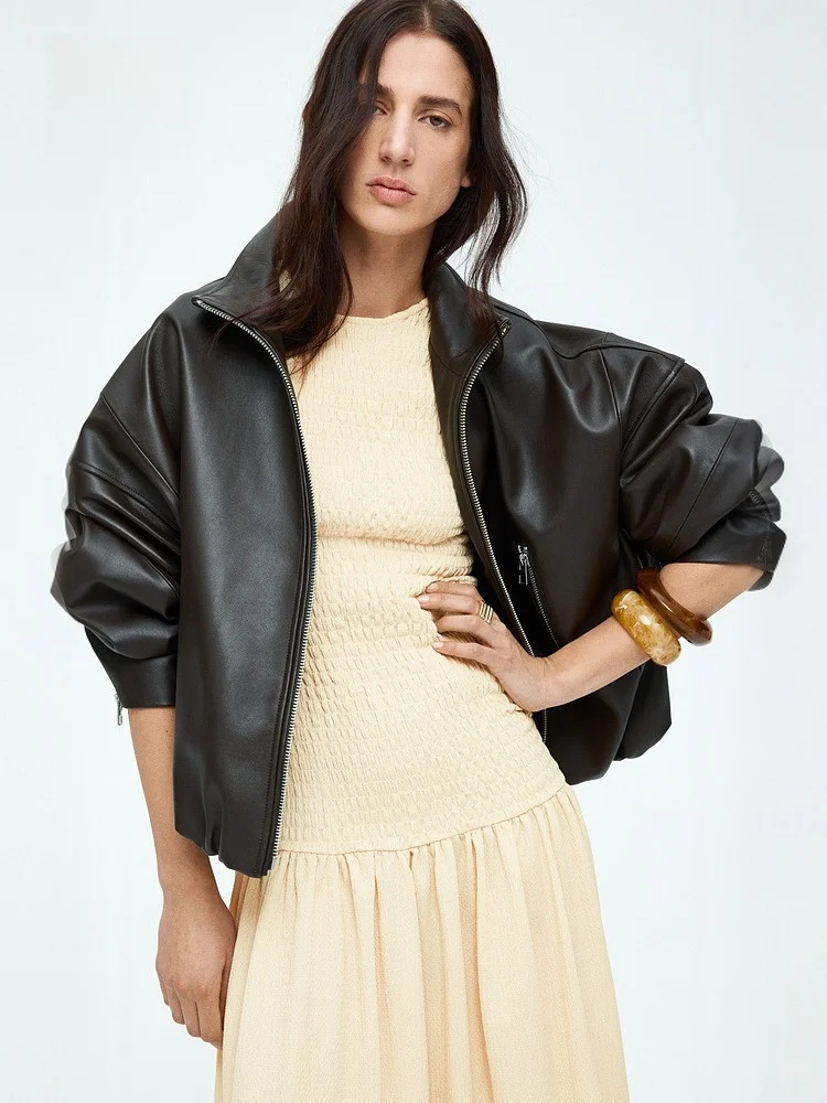 H&M 여성용 닥터 윈터 폴카 도트 스웨이드 롱 스커트 인스 슬레 폴리에스터 스판덱스 혼방 미디 라운드 네이 베이직 모델