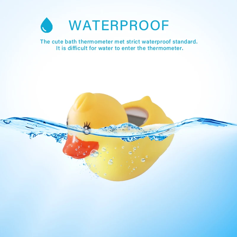 1PC Digital Baby Bath Thermometer Duck Rabbit Panda Swim Pool Float IP67 Waterproof Safe Temperature Toy Gift Infant Kid Child view 4