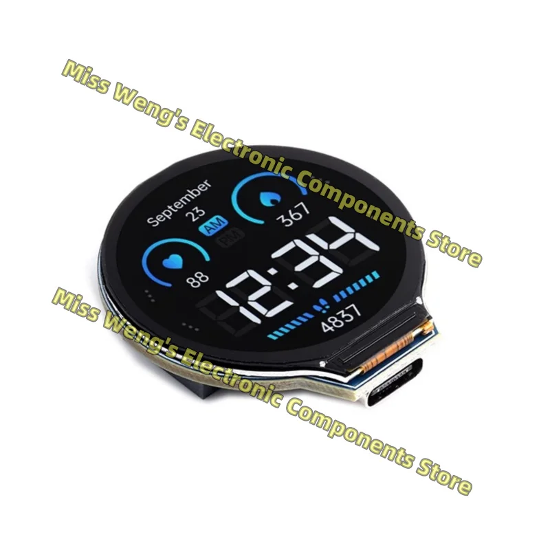ESP32-S3 Ontwikkelbord 1.28 Inch Ips Ronde Display Wifi/Bluetooth Gc9a01 Chip ESP32-S3-LCD-1.28