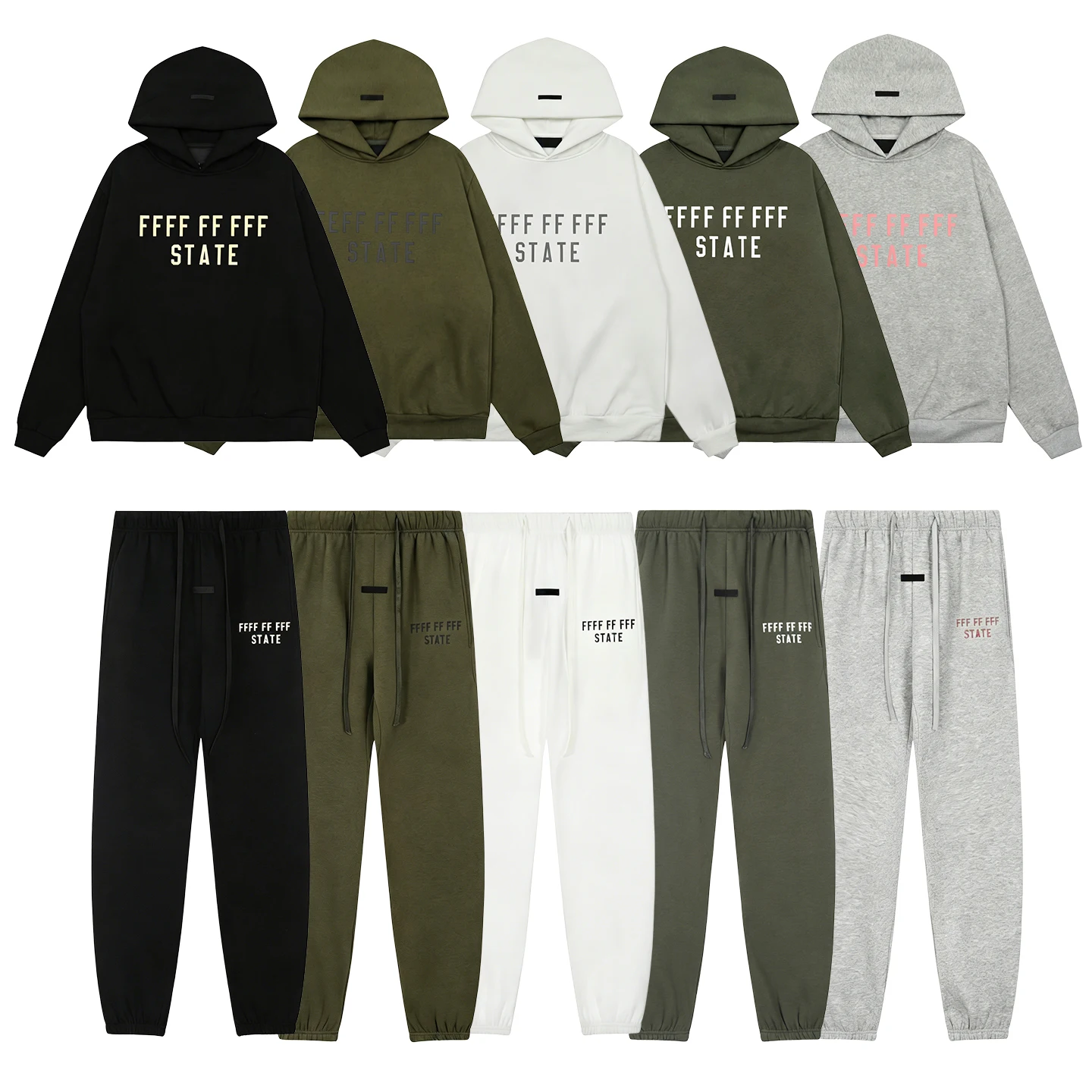 BACK TO SCHOOL Hoodies Classic Jogging Set Fashion Design Double Row Letter Men's Hoodie High Street Couple Cotton Hoodie Suit