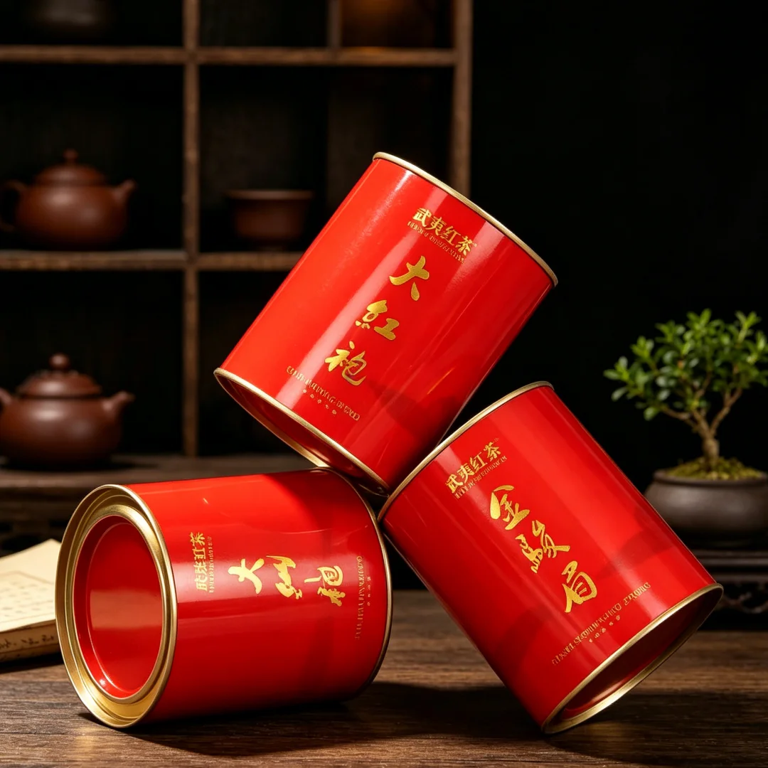 250g/500g Chinese Jinjunmei Tea Set Iron can Wuyi jinjunmei Black Oolong Tea Recyclable Sealing No Tea Can