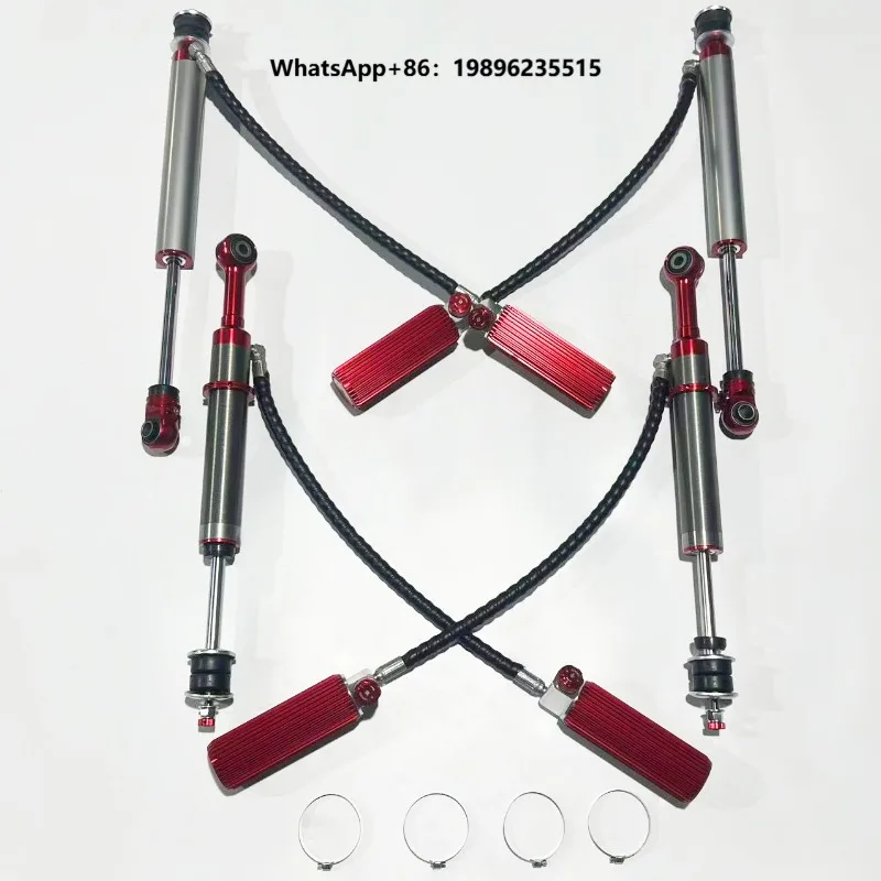 Compression & Rebound Dual Adjustable, Red, High-Performance Shock Absorber