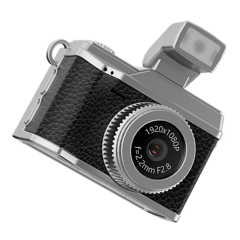 Portable Digital Camera Keychain Retro Feature Flash For 1080P High Definition Recording