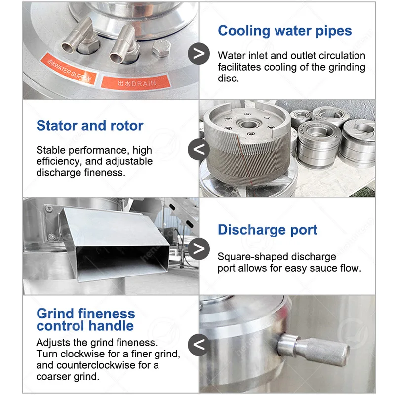 OCEAN Cheap Bone Mud Mill Almond Peanut Butter Maker 50kg Capacity Cashew Nut Paste Grinder Machine