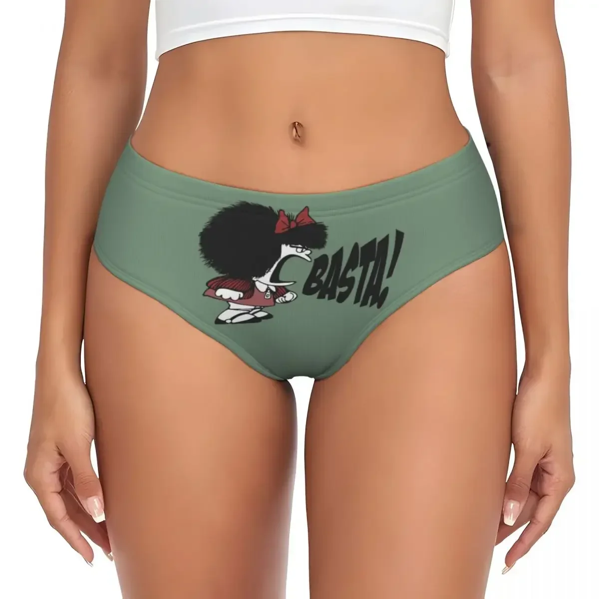 

Custom Women's Mafalda Basta Brief Panties Female Soft Underwear Underpants