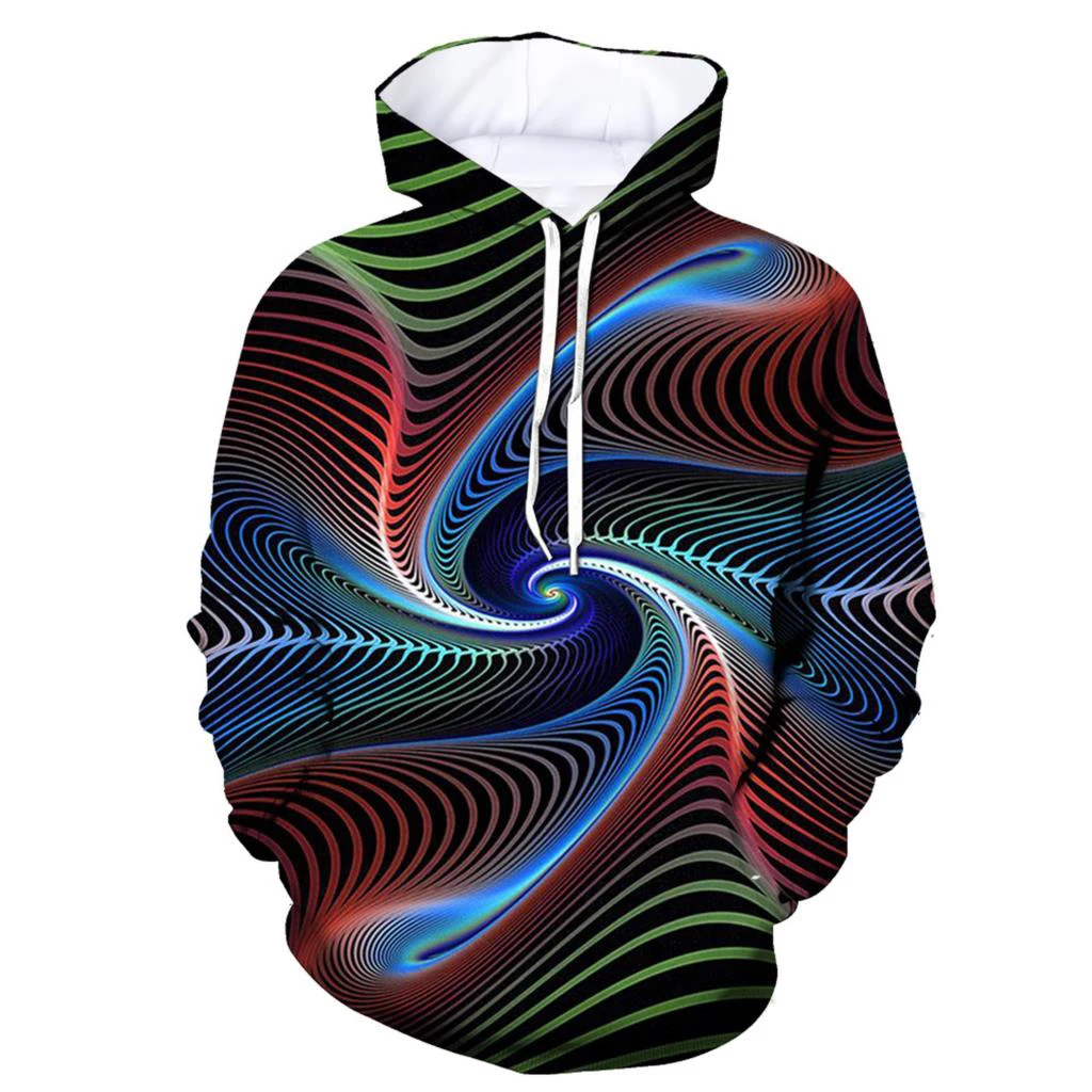 Autumn Colorful  Vertigo 3D Print Hoodies Men Women Fashion Casual Sweatshirts Oversized Hoodie Pullovers Tracksuit Clothing