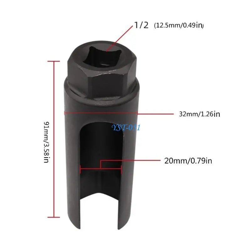 

E15A 22mm Universal Drive Car Lambdas Oxygen Socket Wrench Removal Tool