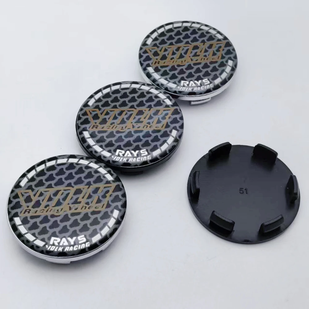 

Комплект из 4 шт. колпачков для центра диска Volk Rays 51 мм с логотипом, заглушки для колесных дисков, защитные колпачки для ступиц, карбоновые эмблемы, автомобильные аксессуары