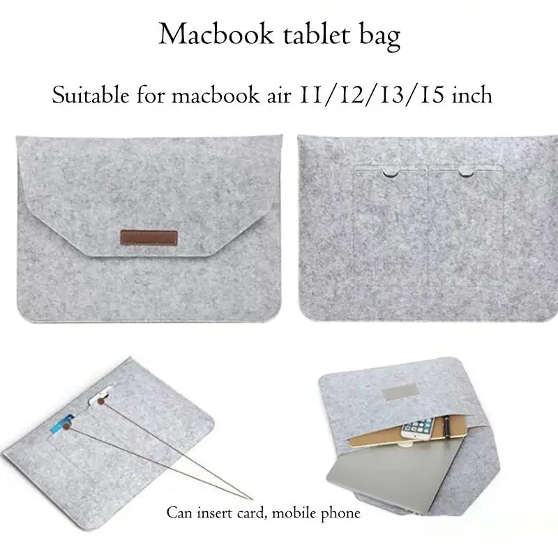 Macbook iPad Tablet Case Protective Cover E-books Case With Slot, Tablet Bag Cable Charger Mouse Mobile Phone Storage Bags