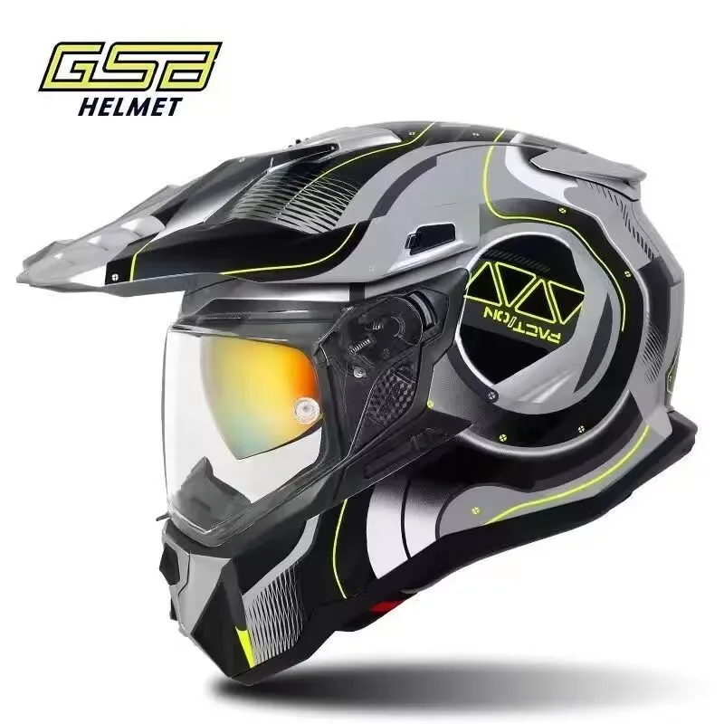 

GSB-XP22 ECE одобренный шлем для мотокросса, мотоциклетные шлемы, анфас, мотошлем, крестовый скоростной спуск, внедорожный шлем, мужской Casco Moto