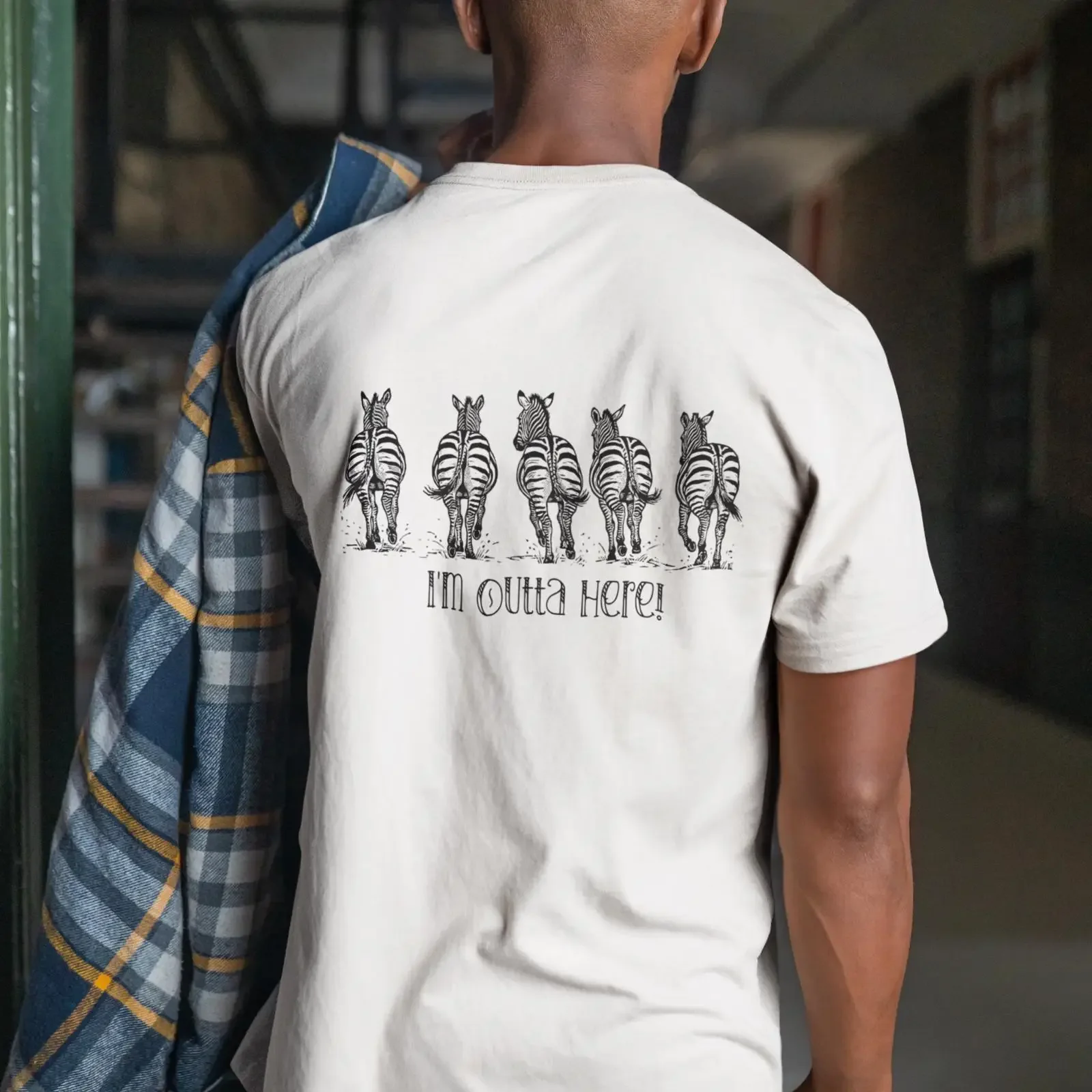 Zebras Linocut T shirt Fun Nature Art Print for Animal Lovers vintage Washed Breathable streetwear graphic Comfortable homme