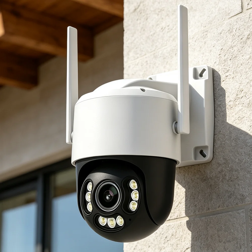 4K 8MP 5MP Outdoor Optical Zoom Security Camera WiFi POE Humanoid Detection Auto Tracking Color Night Vision Metal PTZ IP Camera