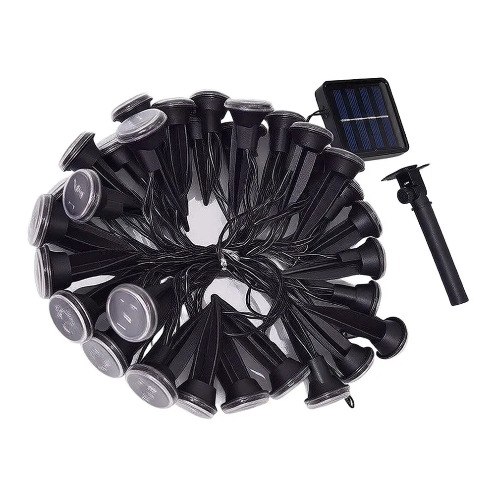 LED Solar Guide Light Outdoor Waterproof Flat Ground Insert Lawn Light, Safe Illumination For Path & Garden