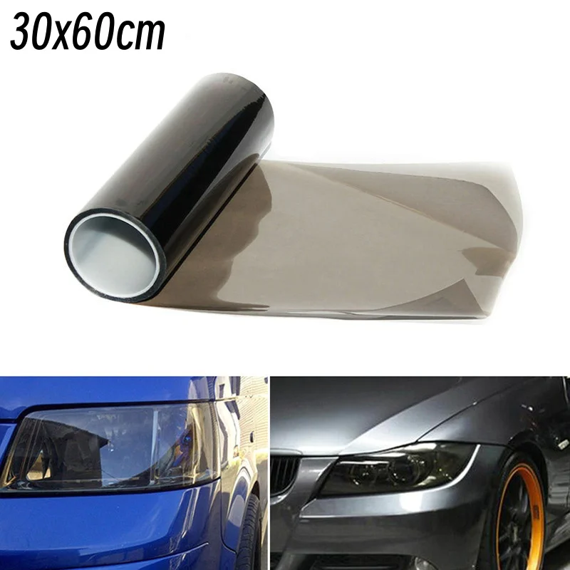 30x60/120cm Car Light Film Automobile Smoke Black Tint Headlight Taillight Fog Light Vinyl Film for Car Exterior Accessories