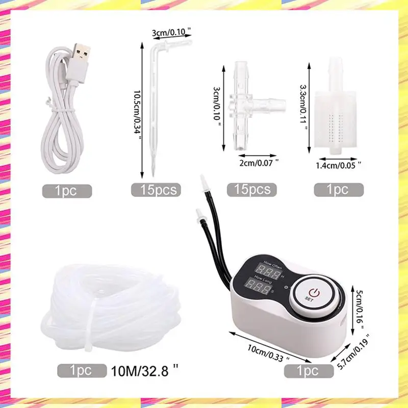 ABJJ New Smart Drip System Automatic Watering Device Garden Water Pump Controller For Potted Plant Flower