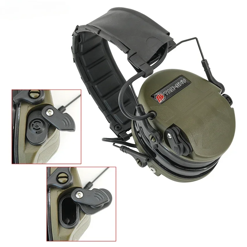 NEW SORDINULTRA IPSC Headset, Silicone Ear Cushions, Compatible with Outdoor Sports Noise-Canceling Tactical Headphones