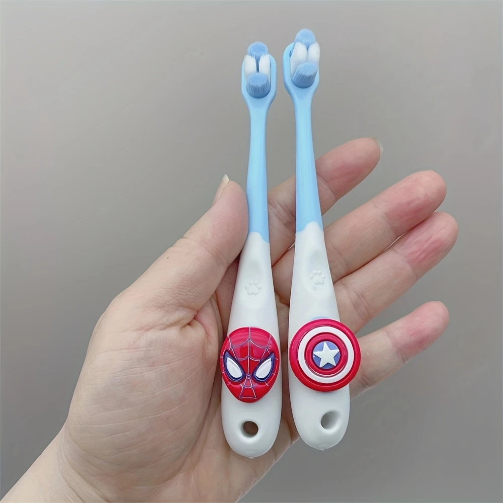 سبايدرمان أنيمي فرشاة أسنان الطفل لطيف الكرتون فرشاة الأسنان سبايدرمان تنظيف فرشاة أسنان الطفل لينة منتجات العناية بالفم الشعر