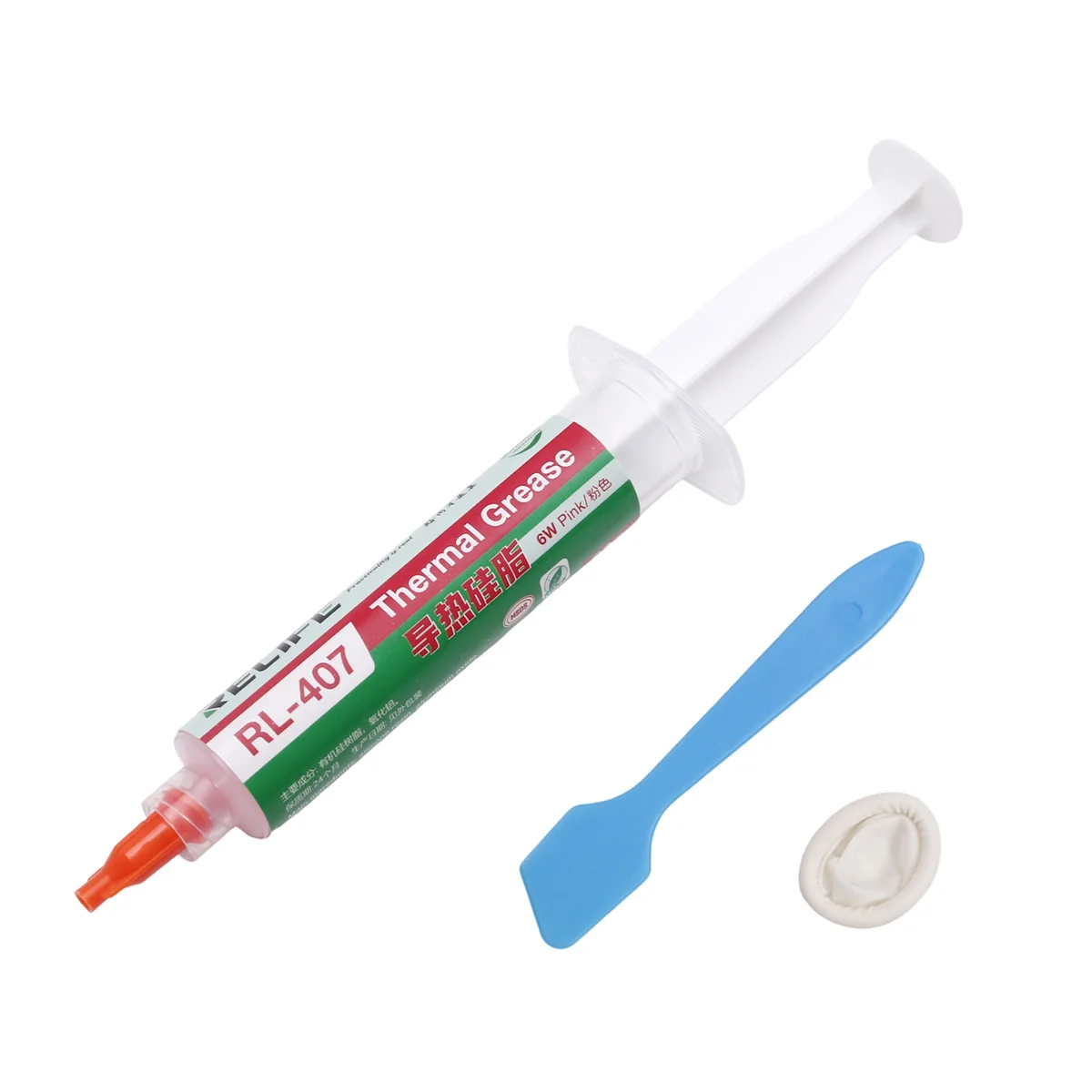A95G  RL-407 Thermal Silica CPU Cooling Paste CPU Electronic Components Cooling General Thermal Silicone Silicone Paste Pink