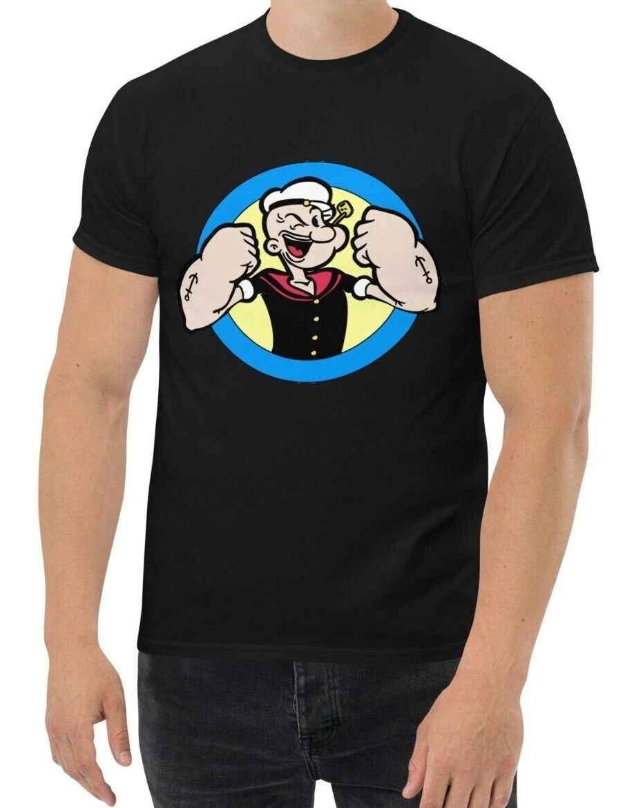 New Popeye The Sailor Men's Classic T Shirt Assorted Colors