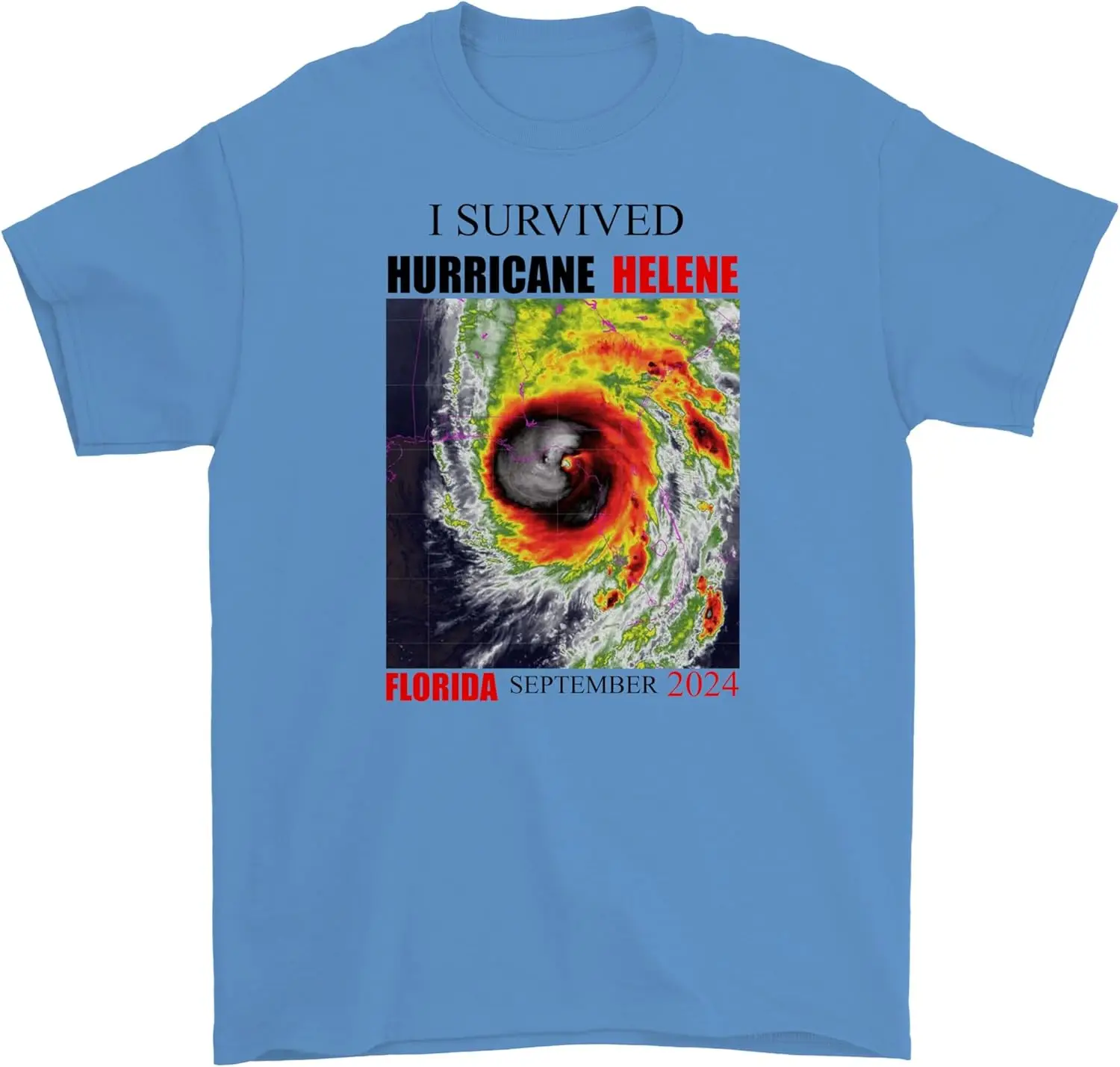 I Survived Hurricane Helene September 2024 American T Shirt Unisex T-Shirt, Women, Sweatshirt, Hoodie Multicolor