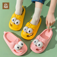 New Youpin Spring Summer Upgraded Cute Big Eyes Slipper Women Home Outdoor Bathroom Sandals Thick Sole Men Beach Shoes