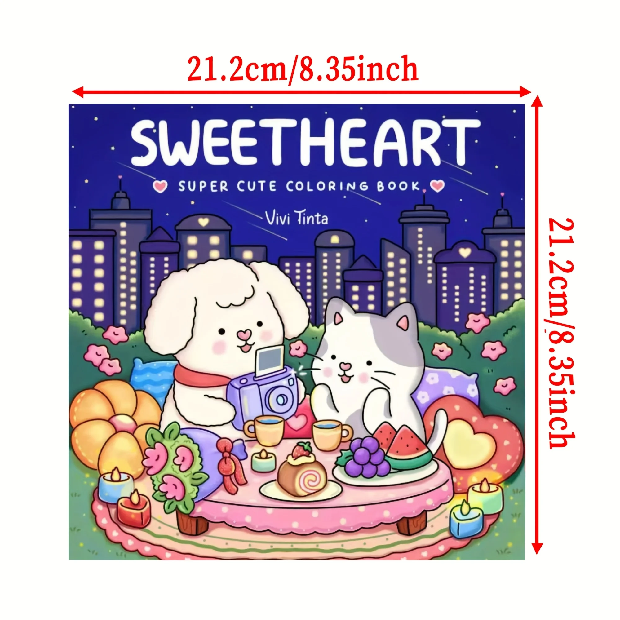 Sweetheart: كتاب تلوين للبالغين - أنشطة يومية مريحة لطيفة للاسترخاء (تلوين المساحات المريحة)، هدية مثالية لعيد الميلاد