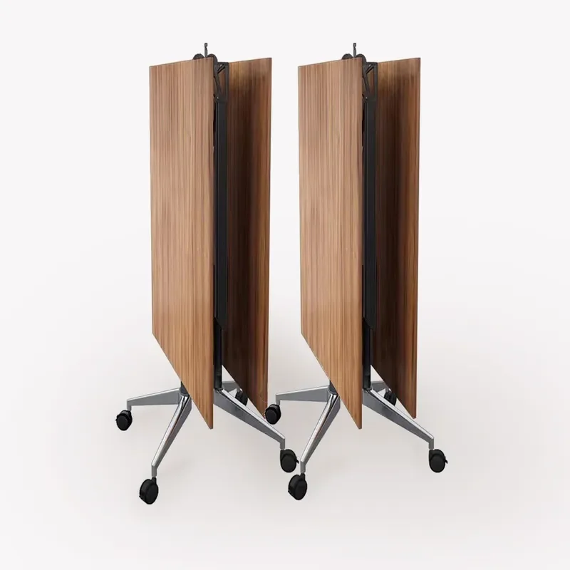 Foldable Conference Table Long Training Desk Splicing Mobile Multifunctional Retractable Office Table and Chair Combination