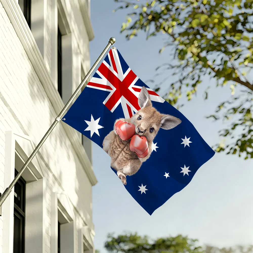 ธงออสเตรเลียรูปกวางจิงโจ้สำหรั - Outdoor Camping Australia บทวิจารณ์และราคา