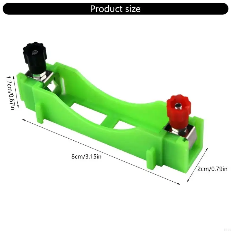 R9JB 6 Pcs AA Battery Holder AA Battery Box Plastic Battery Storage Box Series & Parallel Connection Physical Experiment Aid